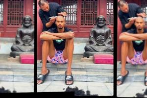 🤣笑死！转播方介绍文班少林寺经历 紧接着放了个驱逐肘击画面配图