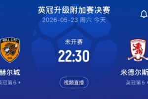 英冠升级附加赛决赛赫尔城vs米堡首发:麦克伯尼、麦格里出战配图